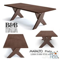 3D model Table B&B Maxalto Plato