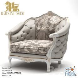 3D model Armchair Barnini Oseo_Sogni d`Amore