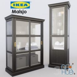3D model Two cupboards Malsjo IKEA