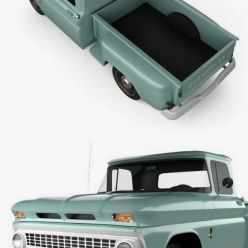 3D model Chevrolet C10 (K10) 1963