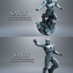 3D model Iron Man on Base – 3D Print