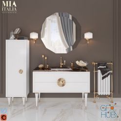 3D model Bathroom furniture set Novecento by Mia Italia