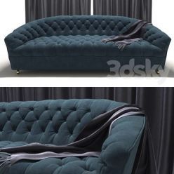 3D model Tufted Classic Style Sofa