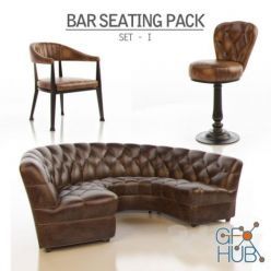 3D model Bar Seating Pack – Set 1