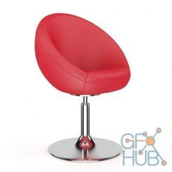 3D model Swivel modern armchair