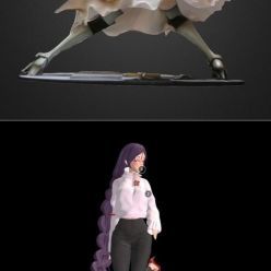 3D model Saber Lily - Distant Avalon Figure and Minamoto No Raikou Statue – 3D Print