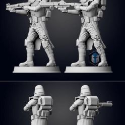 3D model Galactic Marine Figurine Pose 2 – 3D Print