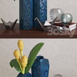 3D model Global Views Bezel Vase-Ink Large