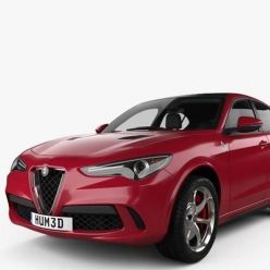 3D model Alfa Romeo Stelvio Quadrifoglio 2018 car
