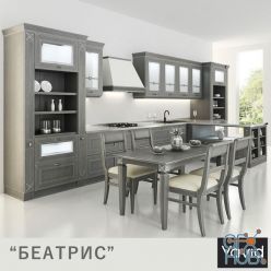 3D model Beatrice kitchen set by Yavid