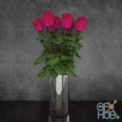 3D model Modern bouquet with roses