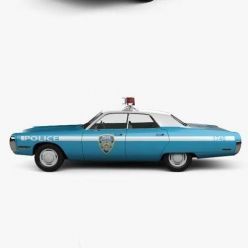 3D model Plymouth Fury Police 1972