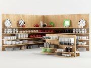 3D model Shelf system and rack