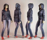 3D model Jacket and jeans on mannequin