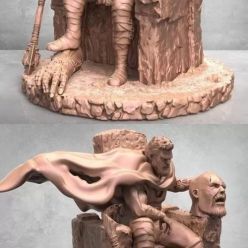 3D model Thor on Throne – 3D Print