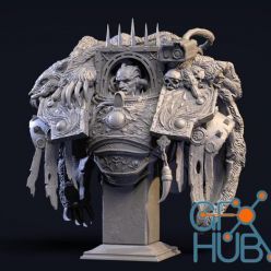3D model Horus Lupercal (Iscariot) Bust – 3D Print