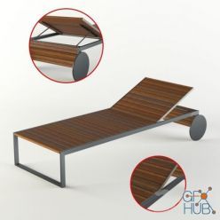 3D model GARDEN LOUNGER