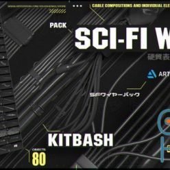 3D model ArtStation – SCI-FI WIRES KITBASH PACK 80+