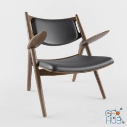 3D model CH28 SAWHORSE EASY CHAIR