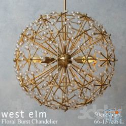 3D model West elm - Floral Burst Chandelier