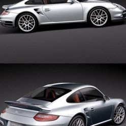 3D model Porsche 911 turbo 2010 coupe car