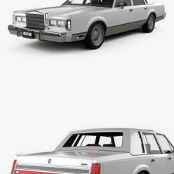 3D model Lincoln Town Car 1989 Hum 3D