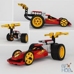3D model Lego Racer 7968 Action Wheelie (max 2012, fbx)