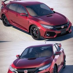 3D model Honda Civic Type R 2018