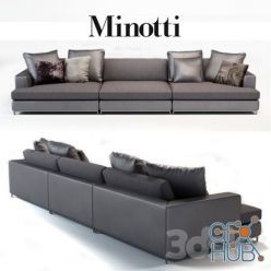 3D model Minotti Albers Depth sofa