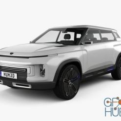 3D model Hum 3D Geely Icon 2020 car