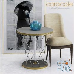 3D model CARACOLE ART MET ENDTAB 003