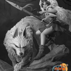 3D model Princess Mononoke