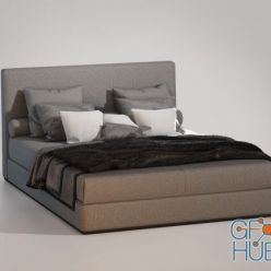 3D model Minotti Powell Bed