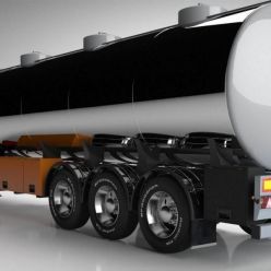 3D model Gasoline Fuel Tanker