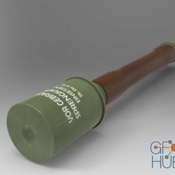 3D model German hand grenade