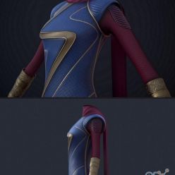 3D model Miss Marvel Outfit PBR