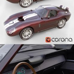 3D model Car Shelby Daytona Cobra