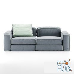 3D model Modern double sofa