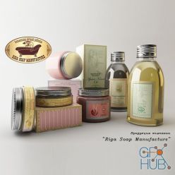 3D model Cosmetics by Riga soap manufacture