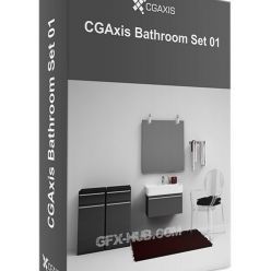 3D model CGAxis Bathroom Set 01