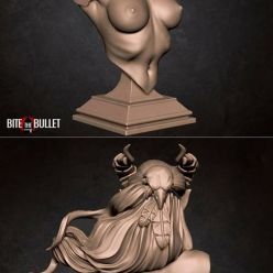 3D model Lysera Anatomical Bust - Horned Woman – 3D Print