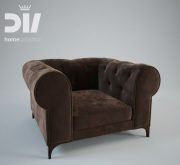 3D model DV homecollection TOTAL art-deco armchair