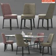 3D model Flexform dining set