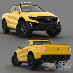 3D model Jamix Ford Raptor pickup truck