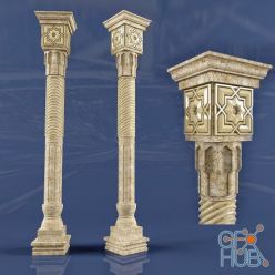 3D model East column
