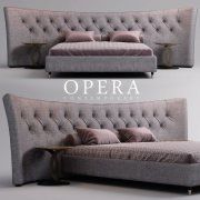 3D model Opera Butterfly king size bed