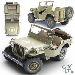 3D model Willys Jeep 4x4