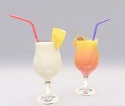 3D model Two cocktails
