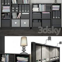 3D model IKEA Billy Bookcase black