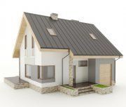 3D model Small European house